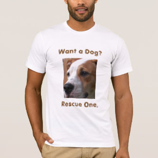 Camiseta Queira um cão? , Salvamento um