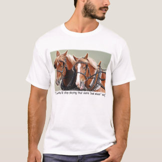 Camiseta Queixa belga do cavalo de esboço