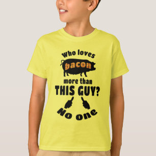 Camiseta Quem ama o bacon mais?