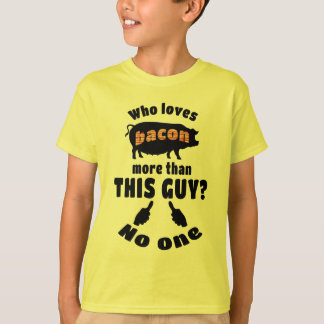Camiseta Quem ama o bacon mais?