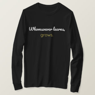 Camiseta Quem aprende cresce