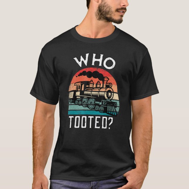 Camiseta Quem Arrastou Trilho Modelo De Presente Do Comboio (Frente)