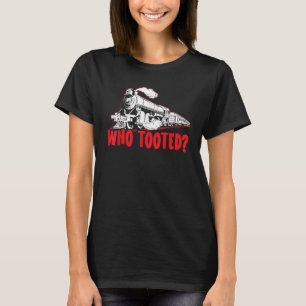 Camiseta Quem Atacou O Comboio A Vapor Locomotive Railroad 