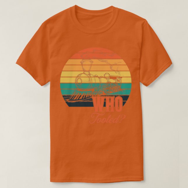 Camiseta Quem Atingiu O Comboio Engraçado Adquira Presente  (Frente do Design)