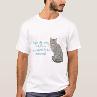 Camiseta Quem Brinca Com Gatos