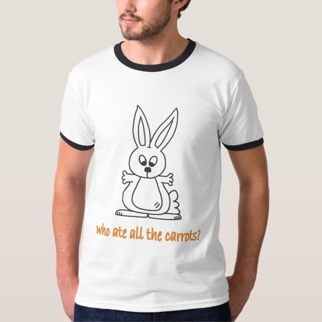 Camiseta Quem comeu todas as cenouras? (Frente)