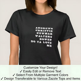 Camiseta Quem Compartilha Meu Nome Celebridade Histórica Fa