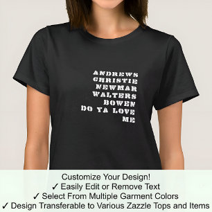 Camiseta Quem Compartilha Meu Nome Celebridade Histórica Fa