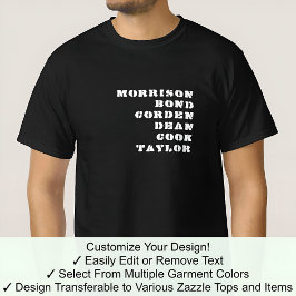 Camiseta Quem Compartilha Meu Nome James Famous Celebrity 0