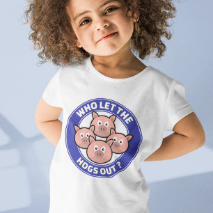 Camiseta Quem Deixou Os Porcos Sair