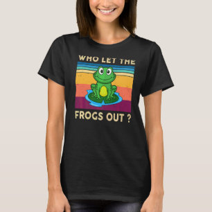 Camiseta Quem Deixou Os Sapos Saírem Do Anfíbio Do Sapo Ret