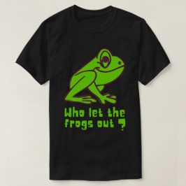 Camiseta QUEM DEIXOU OS SAPOS SAÍREM piada de sapo engraçad
