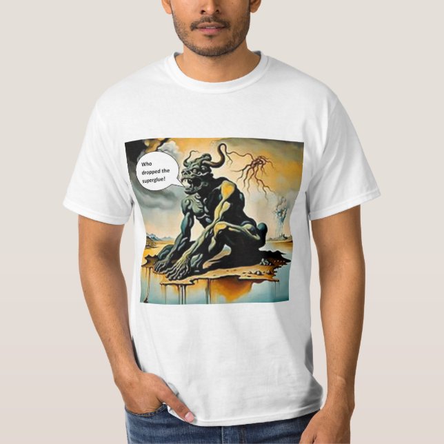Camiseta Quem derrubou a cola super forte (Frente)