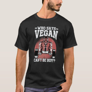 Camiseta Quem Diz que Vegano Não Pode ser Sarado Gorila