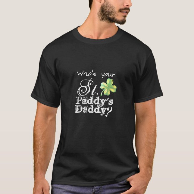 Camiseta Quem é a sua Rua, Pai de Paddy, Negro masculino, T (Frente)