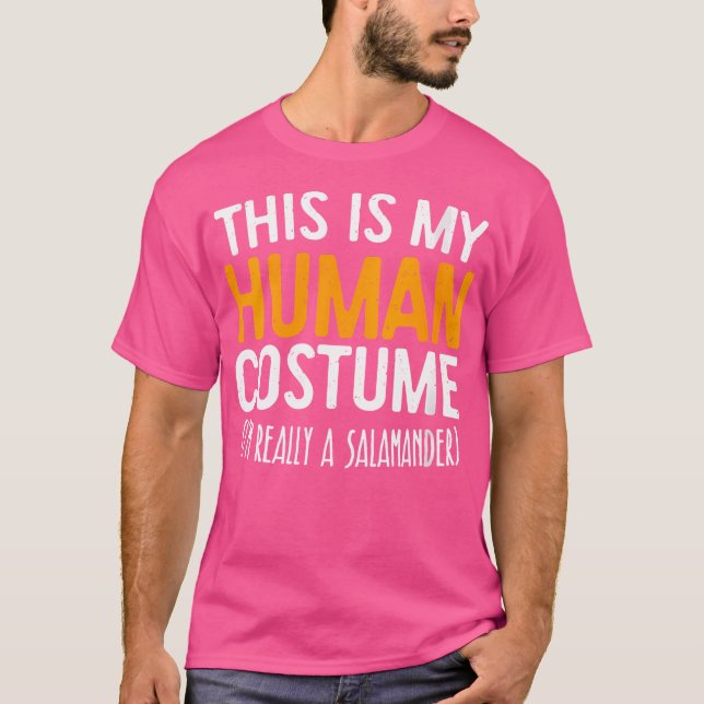 Camiseta Quem É Meu Humano Eu Sou Mesmo Um Salamandra (Frente)
