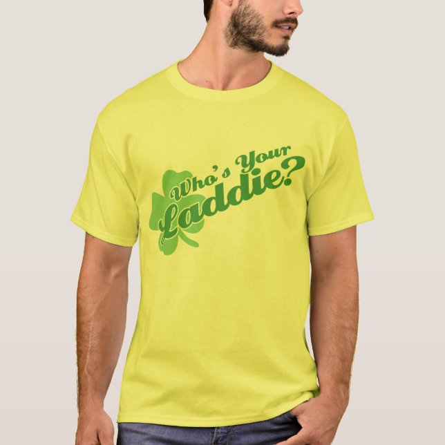 Camiseta Quem é seu irlandês engraçado do Laddie (Frente)