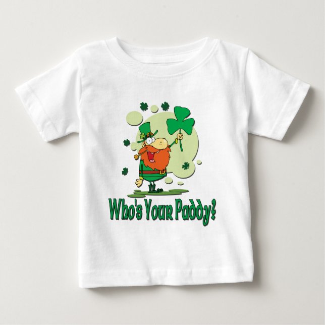 Camiseta Quem é seu Leprechaun engraçado da almofada (Frente)