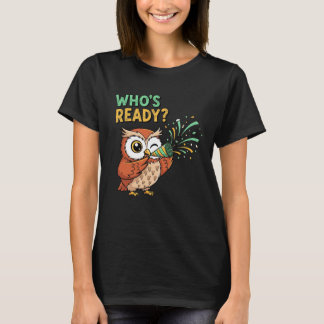 Camiseta Quem Está Pronto? – Edição de Natal Party Owl