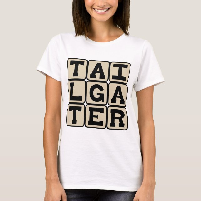 Camiseta Quem faz tailgating, participante pré-jogo (Frente)