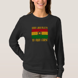 Camiseta QUEM JAH ABENÇOA NENHUM HOMEM AMALDIÇOA Bandeira R