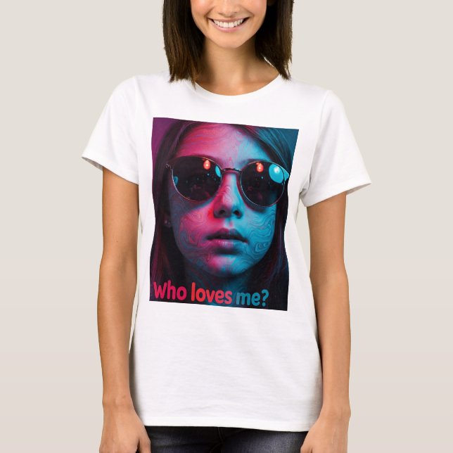 Camiseta Quem me ama design de camiseta? (Frente)