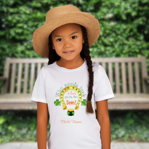 Camiseta Quem Precisa de Sorte Crianças Lindas Dia de São P