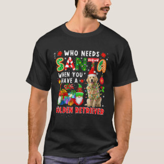 Camiseta Quem Precisa do Papai Noel Quando Tem o Cachorro d
