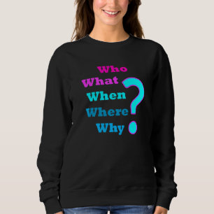 Camiseta Quem Qual A Razão Para Quando A Questão 5 W