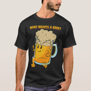 Camiseta Quem quer cerveja, Bebendo de álcool, cerveja, Dr.