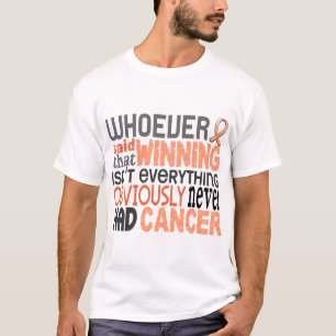 Camiseta Quem quer que disse o cancer uterina
