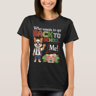 Camiseta Quem Quer Voltar à Escola Brussels Griffon Do