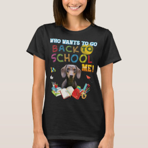 Camiseta Quem Quer Voltar A Me Ensinar O Cachshund Dog Kid