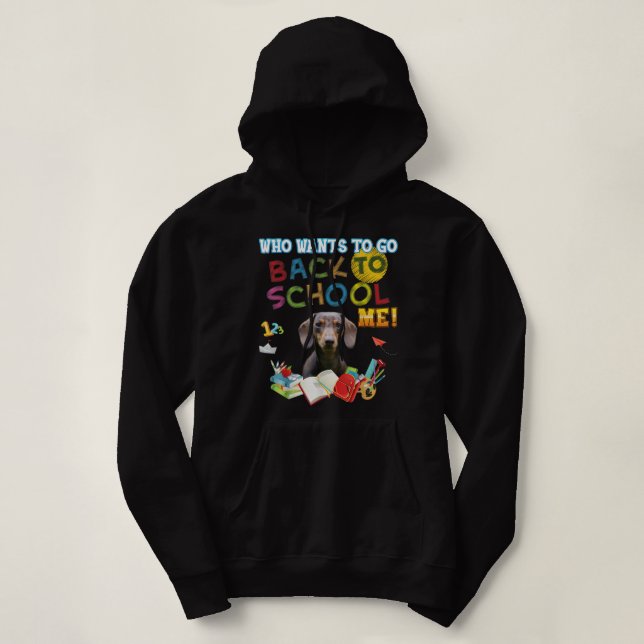 Camiseta Quem Quer Voltar A Me Ensinar O Cachshund Dog Kid (Frente do Design)