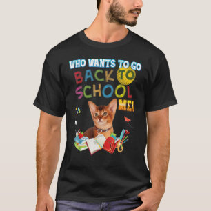 Camiseta Quem Quer Voltar Para Me Ensinar Um Garoto De Gato