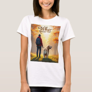 Camiseta Quem Resgatou Quem - Homem, ouro de caminhada