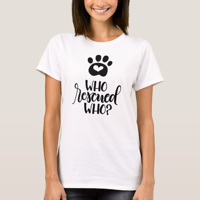 Camiseta Quem resgatou quem? - Manuscrito (Frente)