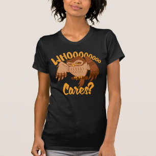 Camiseta Quem Se Importa Desenho de Coruja de Cartoon Diver