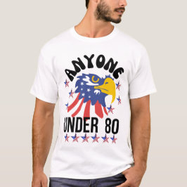 Camiseta Quem tem menos de 80 eleições presidenciais de 202