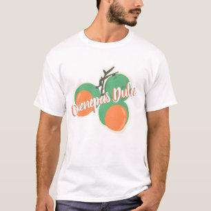 Camiseta Quenepas Limões Espanhóis Fruta Desenhada à Mão