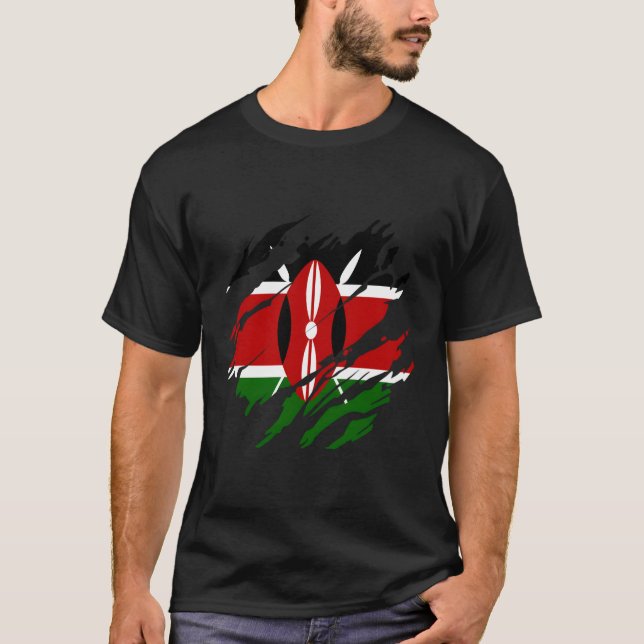 Camiseta Quênia Flag (Frente)