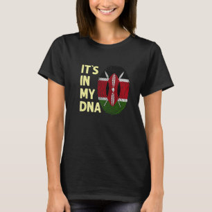Camiseta Quênia Na Minha Equipe De Bandeiras Do Quênia No D