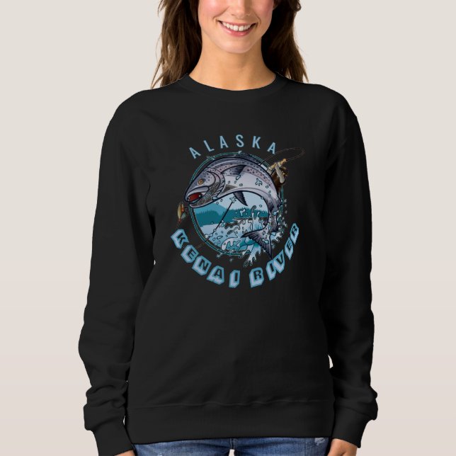Camiseta Quênia River Alaska Alaskan Salmon Fisheries Trip  (Frente)