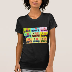 Camiseta Quênia Viagem Souvenir Pop Art Impressão