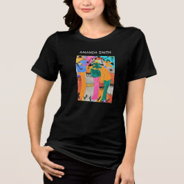 Camiseta Quênia Watercolor African Art Vibrant Joy Dance