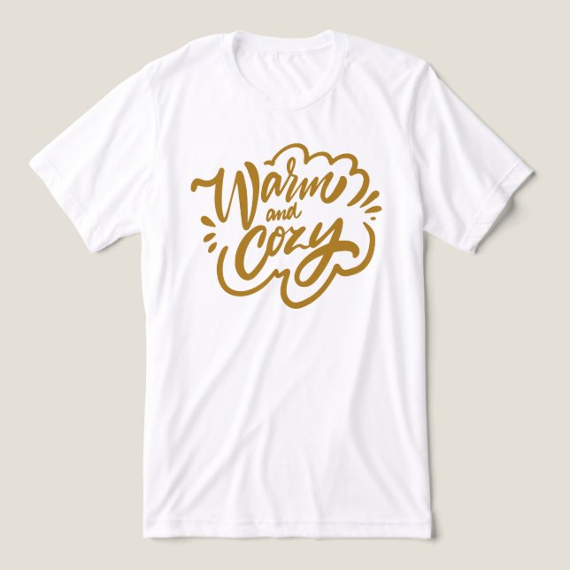 Camiseta Quente e Cozy (Design frontal)