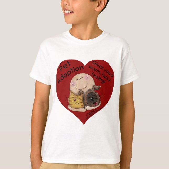 Camiseta Quente, Felpudo Sentindo! Coração (Frente)