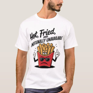Camiseta Quente, frito e emocionalmente indisponível
