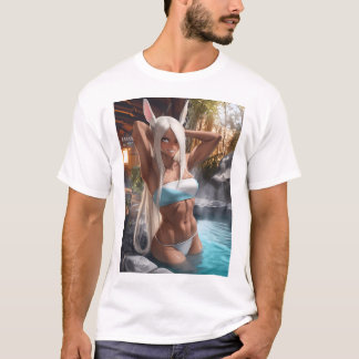 Camiseta Quente Primavera Bunny Girl 100