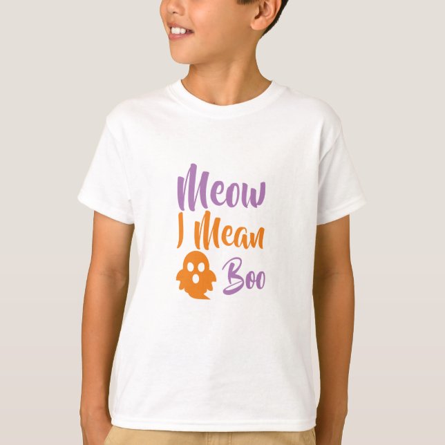 Camiseta Quer Dizer "Boo-catoentre-halloween" (Frente)